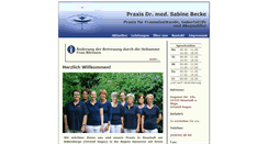 Desktop Screenshot of praxis-dr-becke.de