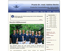 Tablet Screenshot of praxis-dr-becke.de